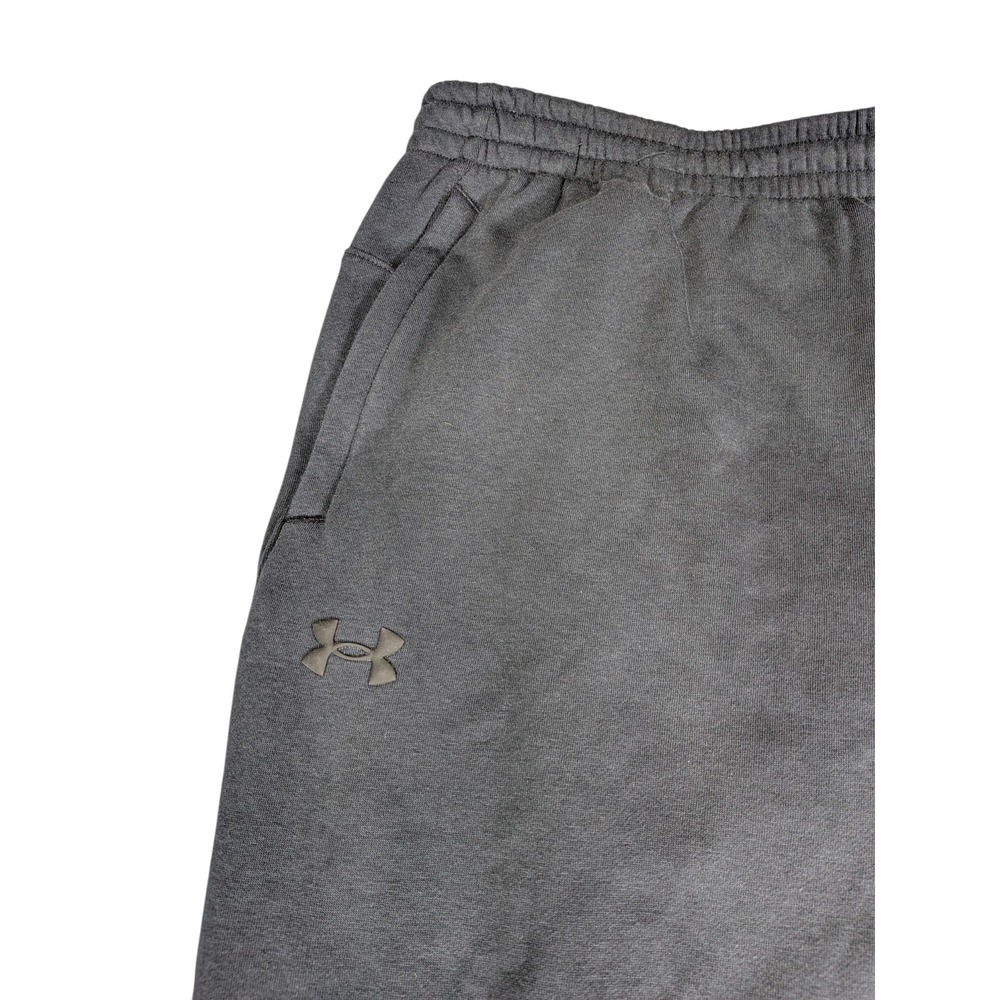 Under Armour Mens 2XL Black Fleece Straight Leg Sweatpants Joggers Activewear - Picture 3 of 7